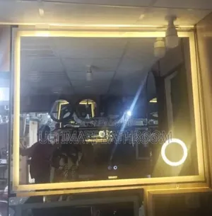 100x120cm Horizontal Installation Bathroom Mirror With 3lights
