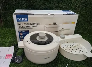 1.5lts Multifunctional Electric Cooking Pot With Steamer