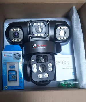 CCTV Solar Camera Three Lens Is Available