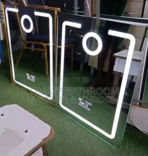 80x60cm iPhone Design Bathroom Led Mirror With Bluetooth