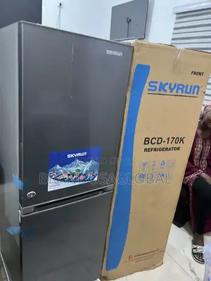 Skyrun 170l Refrigerator – Stylish Double Door With Freezer