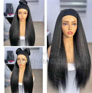 Banded Straight Kinky Wig
Black Only
Very Comfy Easy to Wear/Maintain