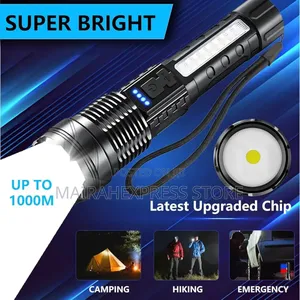 Rechargeable 5 Modes Led Flashlight With Cob Side Light