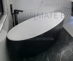 White And Black 75x170cm Acrylic Bathtub