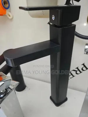 Long Black Basin Mixer