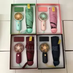 Umbrella And Fan Gift Set