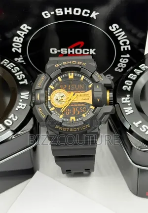 Original G-Shock Black Rubber Strap Calendar Watch