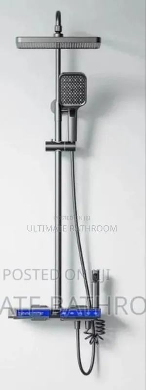 Digital Thermostatic Grey Bathroom Shower Mixer