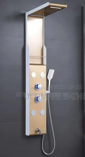 5503 High Quality Gold Power Shower With Temperature Display