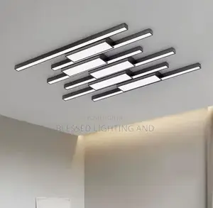 Modern Linear Ceiling Flush Light for Bedroom, Kitchen, Office