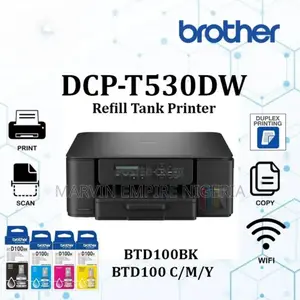 Brother Tank Color A4 Usb Dcpt530dw Multifunctional