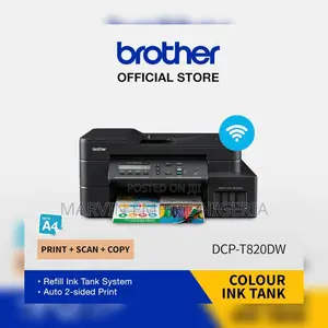Brother Ink Tank Dcp-t820dw Wifi Color Multifunction Printer Scan Copy