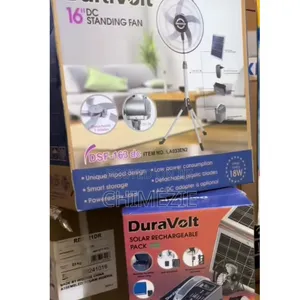 16inch Duravolt Dc Fan With 4in1 Rechargeable Solar Kit