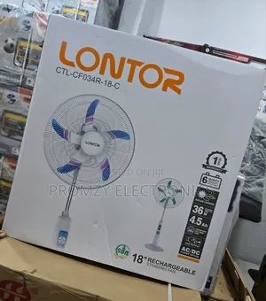 Lontor 18inch Rechargeable Standing Fan Long Lasting