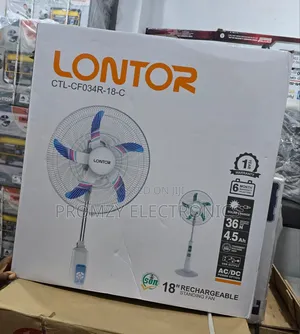 18inch Lontor 18inch Rechargeable Standing Fan Long Lasting