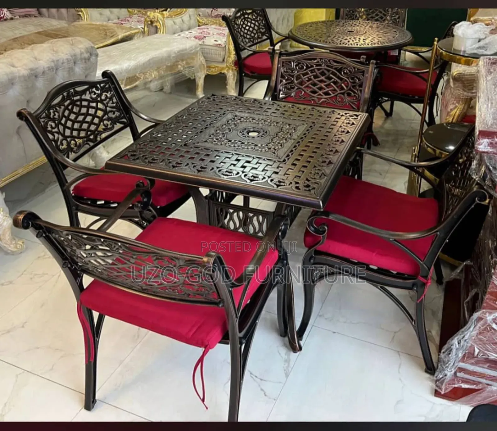 Executive Wrought Iron Square Table