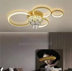 Led Ceiling Fitting With Crystal Light for Living Room, Bedroom, Kitch