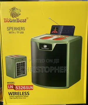 Boombest Ln-5326sun Super Extra Powerful Bass 4000mah With Solar Panel
