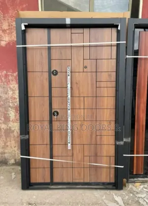 3ft 4ft Brown and Grey Entrance and Back Exit Security Doors