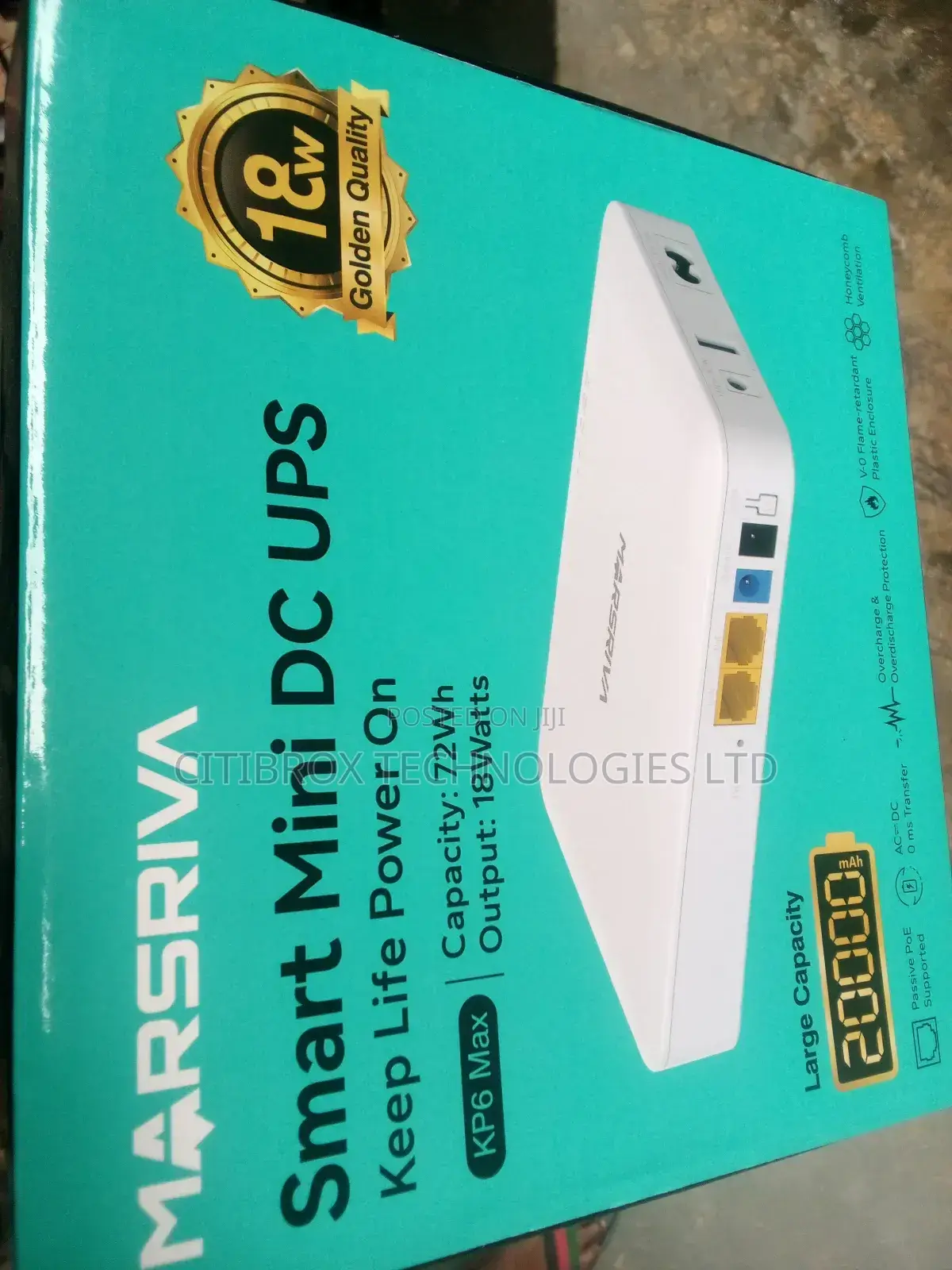Marsriva Smart Mini Dc Mini Ups 20,000mah