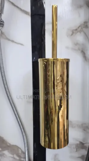 Gold Hanging Toilet Brush
