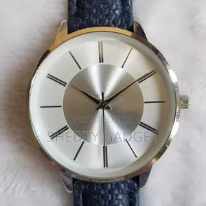 Women's Blue Faux Leather Band