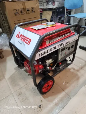 5.0kva Generator 100% Pure Copper Coil Key Start and Wheels