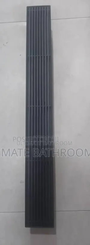 Matte Black 60cm Stripe Bathroom Floor Drain