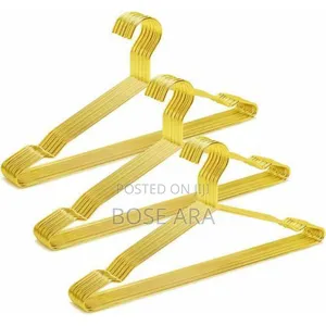 Gold Stainless Steel Cloth Hanger 10pieces