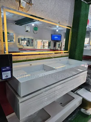 120cm Cabinet Double Basin With Led Mirror