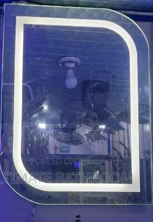 80x60cm Curve Led Bathroom Mirror