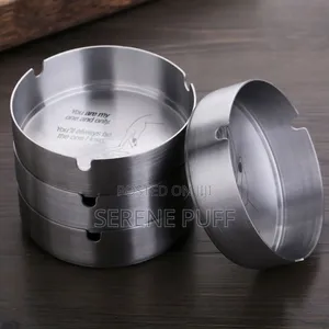  Premium Metallic Ashtray – Durable Stylish 