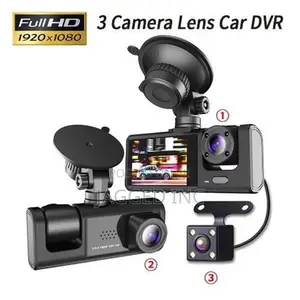 3 Lenses Hd 1080p Car Driving Recorder + 32g Sd Card