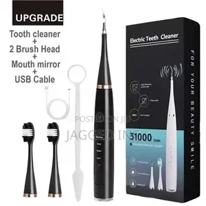 Electric Teeth Cleaner and Tooth Calculus Removal Kit - Black