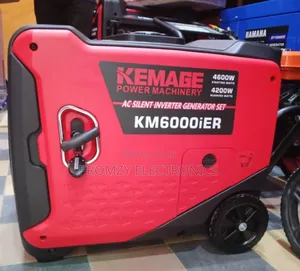 (4.6kva) Kemage Remote Control Inverter Soundproof Petrol Gen Low Fuel