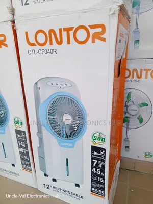 Lontor 12" Rechargeable Water-cooling Fan