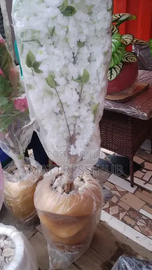 Artificial Flowering White Plant