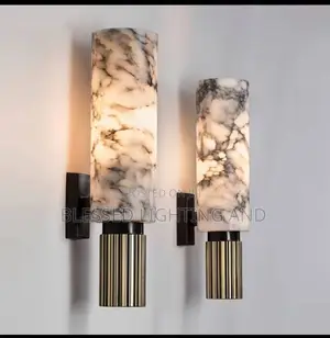 Modern Natural Marble Wall Lamps for Living Room, Bedroom Bedside Vint