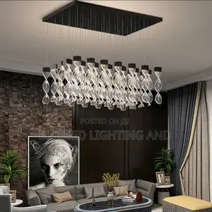 Size 600 by 300mm 35 Drops Led Modern Chandelier for Living Room, Dinn