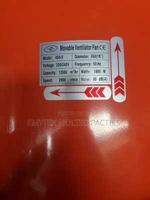Movable Ventilation Fan 450mm 18inches
