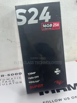 New Itel S24 256 GB Black