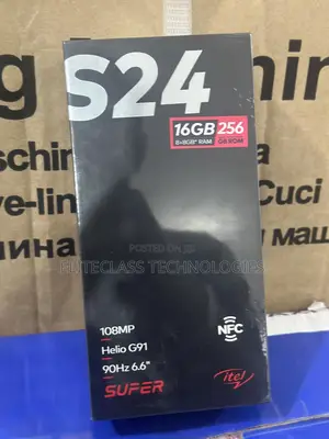 New Itel S24 256 GB Black