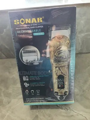 Brand New Sonar Sn-078 Rechargeable Hair Clipper With LCD Display