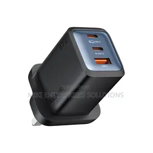 Porodo Pd45w Gan Dual 
Usb-C Fast Charger Uk Plug - Black