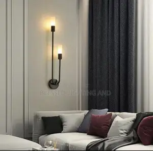 Modern Led 2in1 Black and Gold Wall Light for Bedroom Bedside Wall Lig