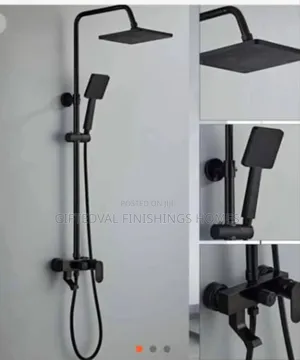 High-Quality Black Shower