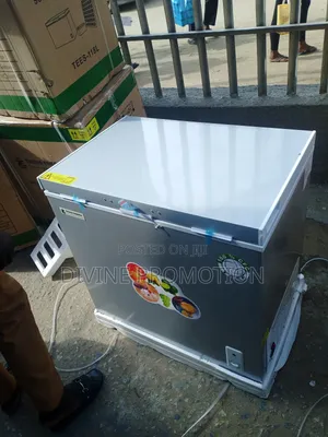 205 Liters Tasha Energy Solar Chest Freezer, Silver Color.