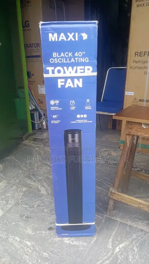Maxi 40"Inch Tower Fan 45 Watts (Black Color) Maxifan10-22jr