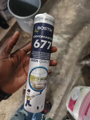 Bostik Silicon Gray Used for Adhesive Purposes in a Company
