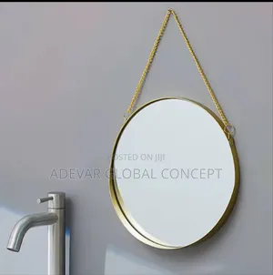 Multipurpose Metal Golden Frame Make Up Mirror Wall Mirror